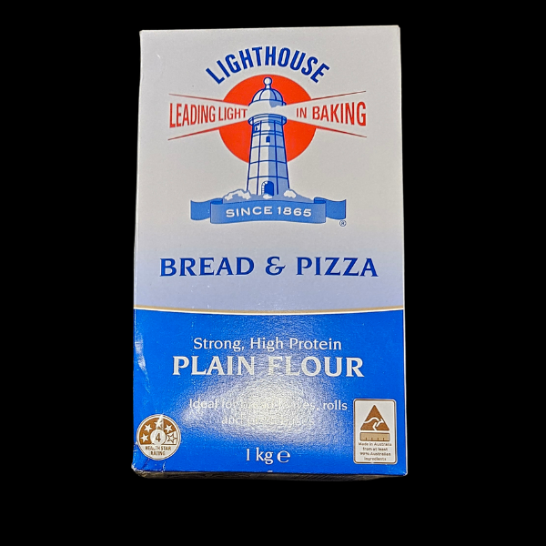 Flour Bread & Pizza Plain Flour Lighthouse 1kg 1/Ea - $4.90