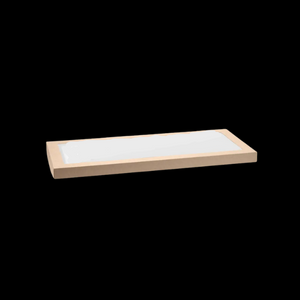 Lid to suit BioBoard PLA Catering Tray Medium 100/ Ctn - $54.81