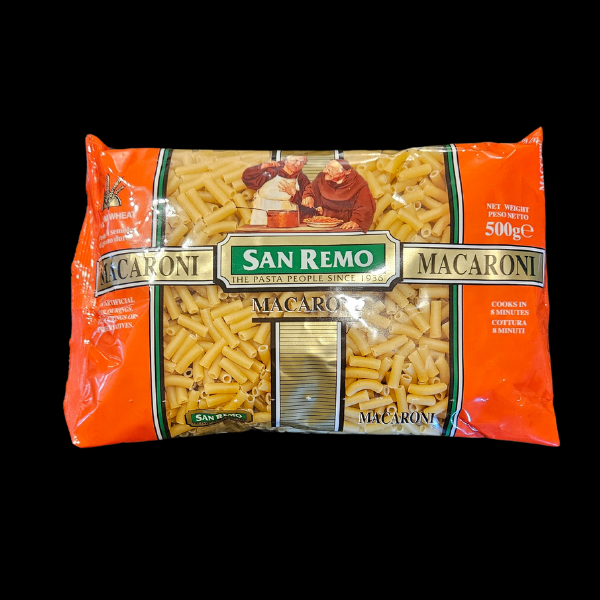 Pasta San Remo Macaroni 500gm 1/Ea - $3.25