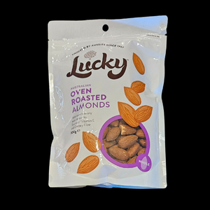 Nuts Lucky Oven Roasted Almonds 300gm 1/Ea - $11.50