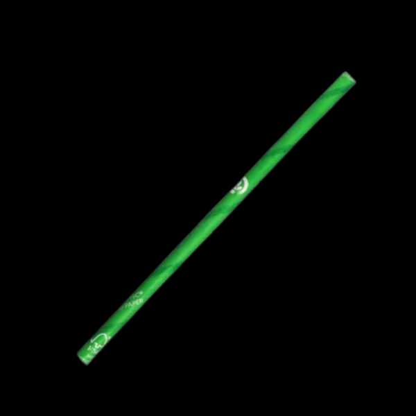 Straw BioStraw Green Cocktail 4.5mm x 120mm 2500/Ctn - $38.99