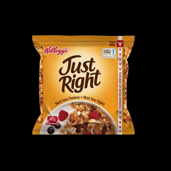 Just Right Kellogg's Single Pack 40g x 30   1/Case - $32.90