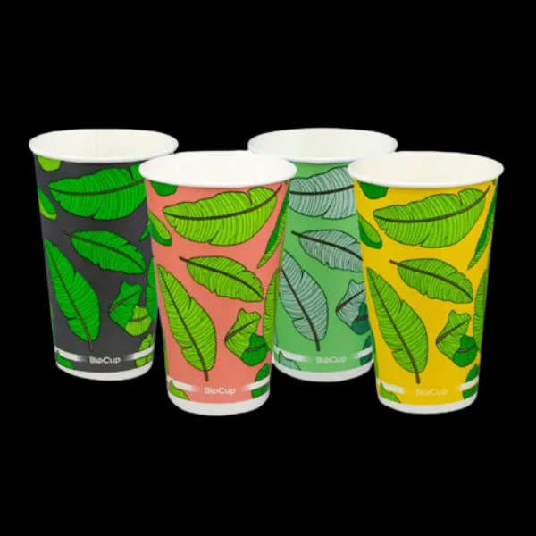 BioCup Cold Paper Leaf 510ml / 16oz 1000/Ctn - $155.29