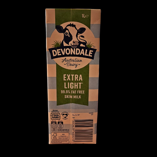 Milk Devondale Skim Cream 1Lt 1/Ea - $3.50