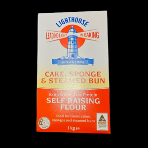 Flour Cake, Sponge & Steamed Bun Self Raising Flour Lighthouse 1kg 1/Ea - $4.90