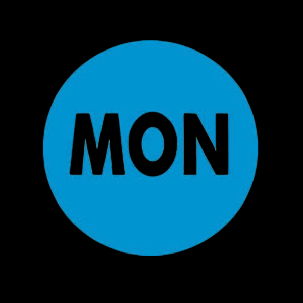 Label Removable 19mm Circle Monday 2000/Ctn - $16.87