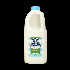Milk Light Devondale 2Ltr -1/Ea - $4.50
