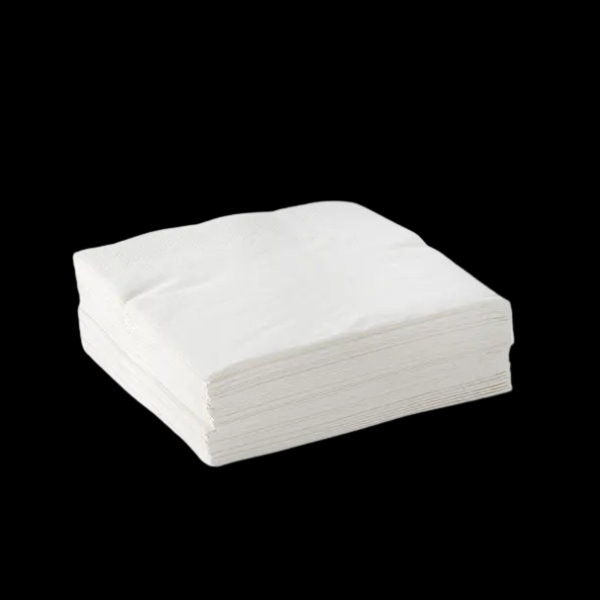 BioNapkin White Corner Embossed Cocktail 2Ply  2000/Ctn - $30.46