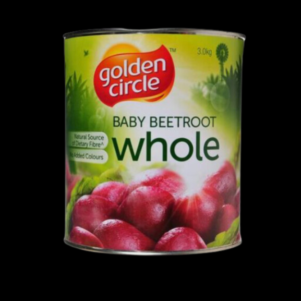 Beetroot Whole Baby Golden Circle A10 3Kg  1/Ea - $25.80