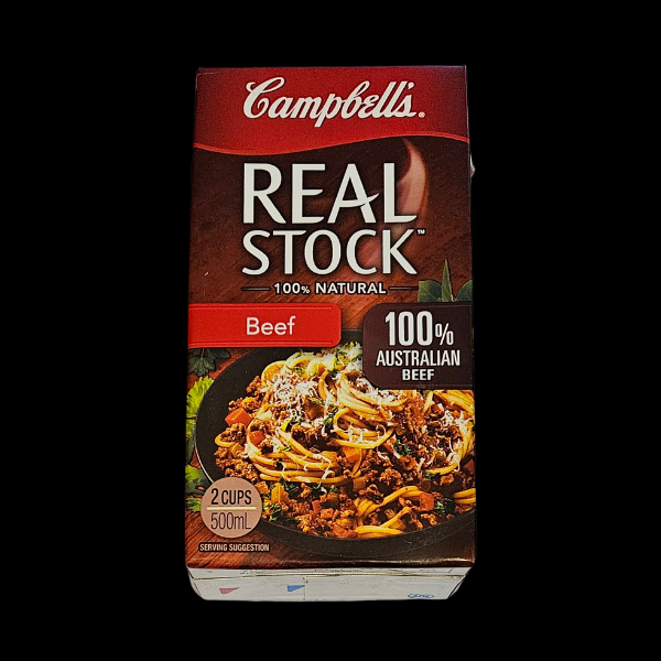 Beef Stock Campbells 500ml 1/Ea - $3.90