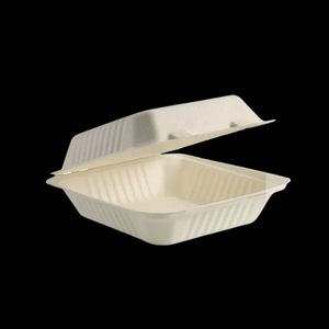 Takeaway Clamshell Natural Plant Fiber 7.8x8x3 200/Ctn - $65.10