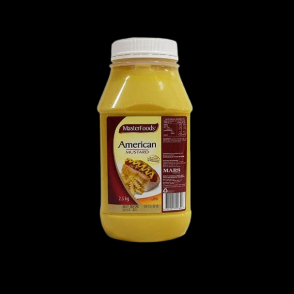 Mustard American Masterfood 2.5kg  1/Ea - $25.82