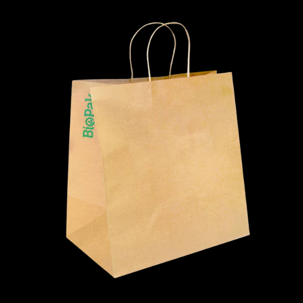 Bag Paper Kraft Twist Handle Jumbo 355x220x370 150/Ctn - $58.50