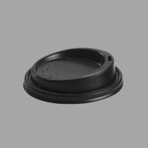 Lid to suit BioPak Coffee Cup PS Large Black 90mm 1000/Ctn - $55.45