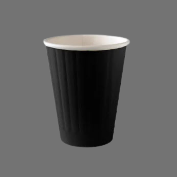 Coffee Cup 255ml / 8oz Double Wall Black 1000/Ctn - $165.27
