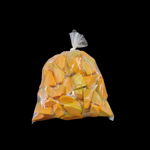 Peeled Pumpkin Portions 5kg  BAG