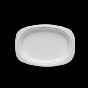 Plate Plant Fibre Rectangular Oval 23x16 / 9.2x6.5" 500/Ctn - $57.26