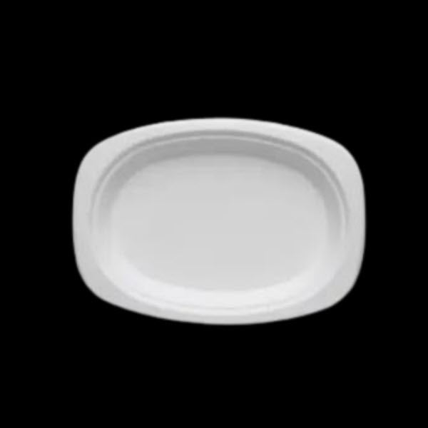 Plate Plant Fibre Rectangular Oval 23x16 / 9.2x6.5