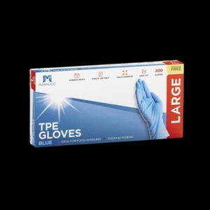 Gloves Powder Free Vinyl Large Glove Blue 100Ea/Pkt - $4.75