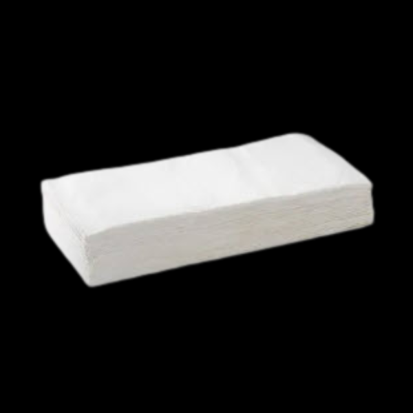 BioNapkin 1/8 Fold White Dinner 2Ply  1000/Ctn - $38.78