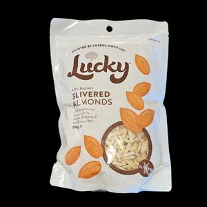 Nuts Lucky Slivered Almonds 230gm 1/Ea - $9.50