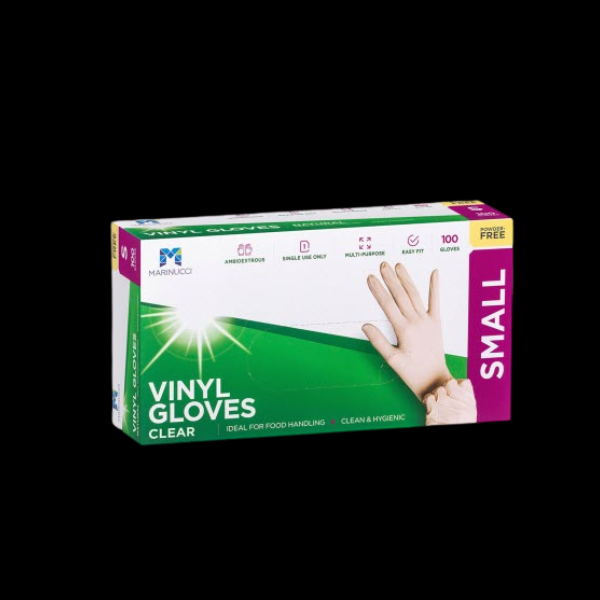 Gloves Powder Free Vinyl Small Glove Clear 100Ea/Pkt - $3.76 + GST